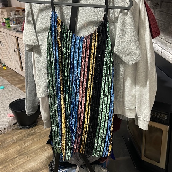 HOLIDAY SHOP ! Show Me Your Mumu multi colored sequence dress from size xs. - Picture 2 of 3
